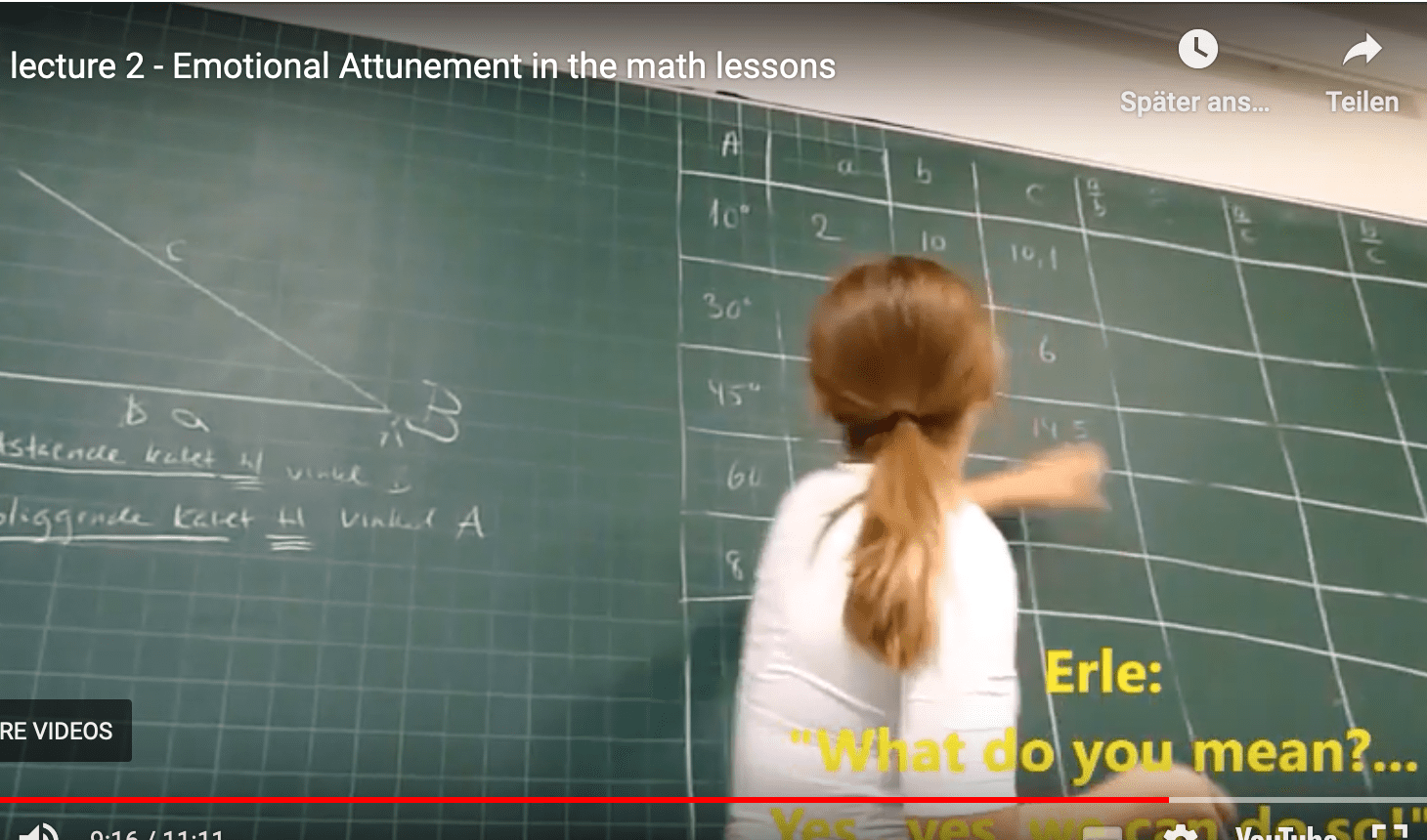 Empatic math teaching